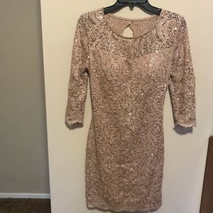 Like New🧡B. Darlin Long Sleeve Cocktail Dress